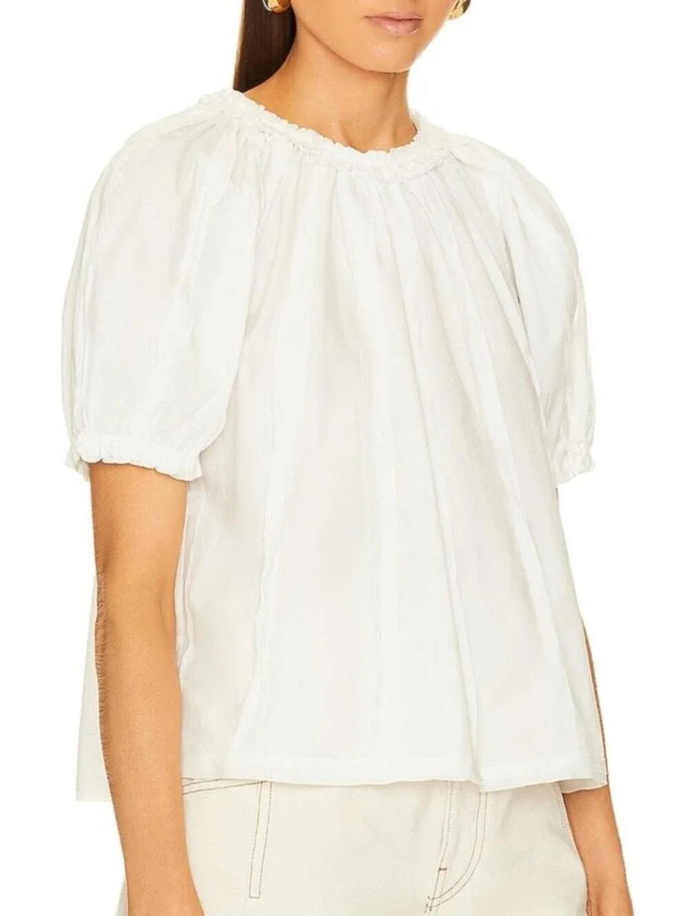 Ulla Johnson Lora Top in Pristine In Pristine